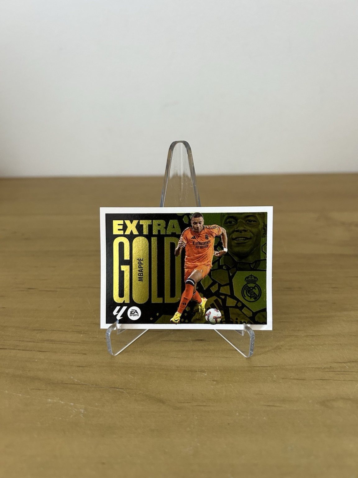 Cromo Kylian Mbappé Extra Gold LaLiga Este 2024-25 Panini Real Madrid