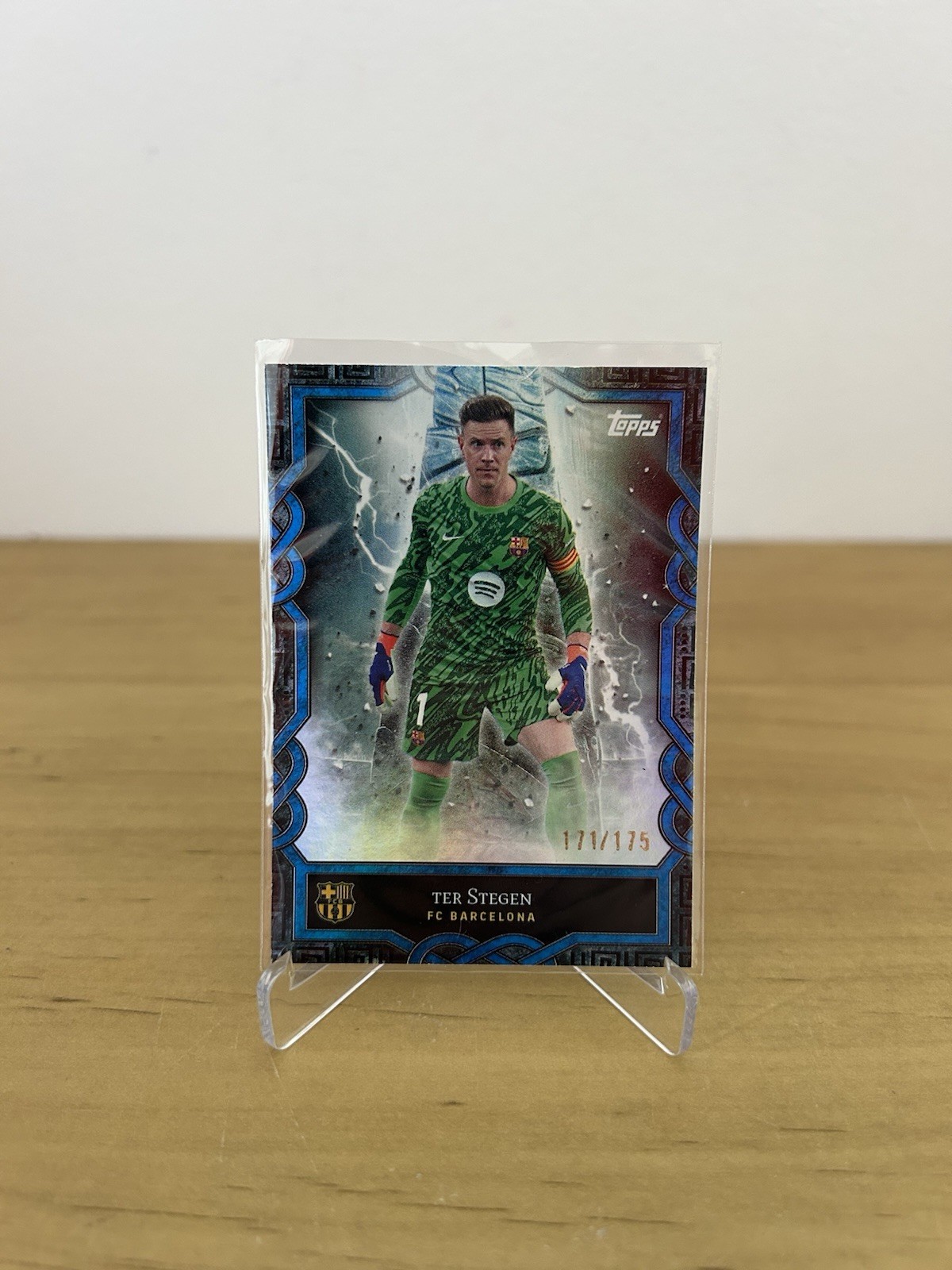 Carta Ter Stegen Monolith numerada 175 Topps FC Barcelona Fan Set 2024-25