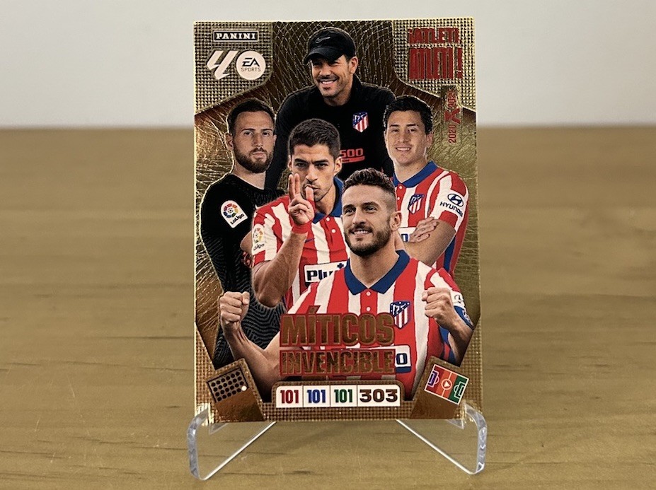 Carta Míticos Invencible Atlético de Madrid Adrenalyn XL LaLiga 2025-26 Panini