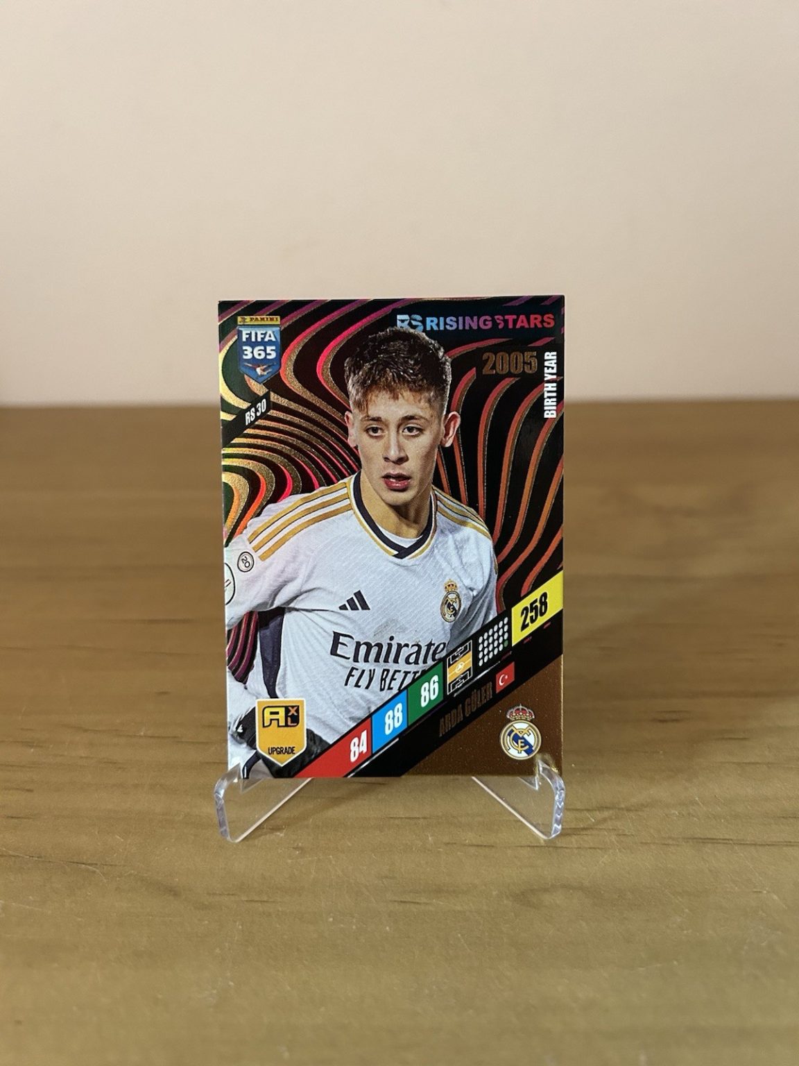 Carta Arda Güler Rising Stars RS30 Panini Adrenalyn XL FIFA 365 2024 Real Madrid