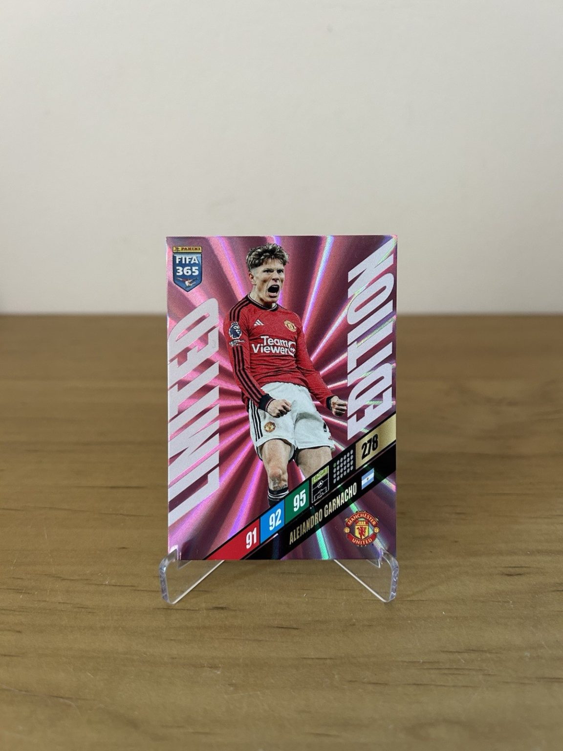 Carta Alejandro Garnacho Limited Edition Panini Adrenalyn XL FIFA 365 2024