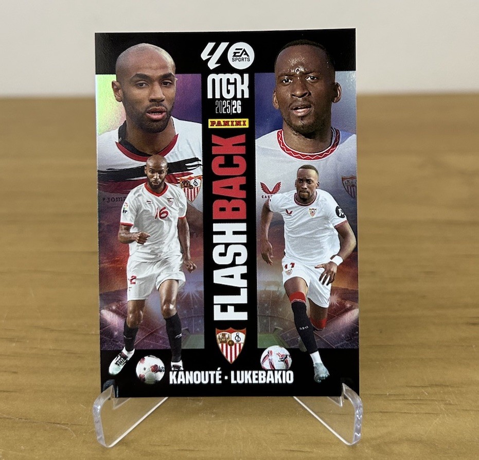 Carta Flashback Kanouté y Lukebakio Megacracks LaLiga 2025-26 Sevilla FC