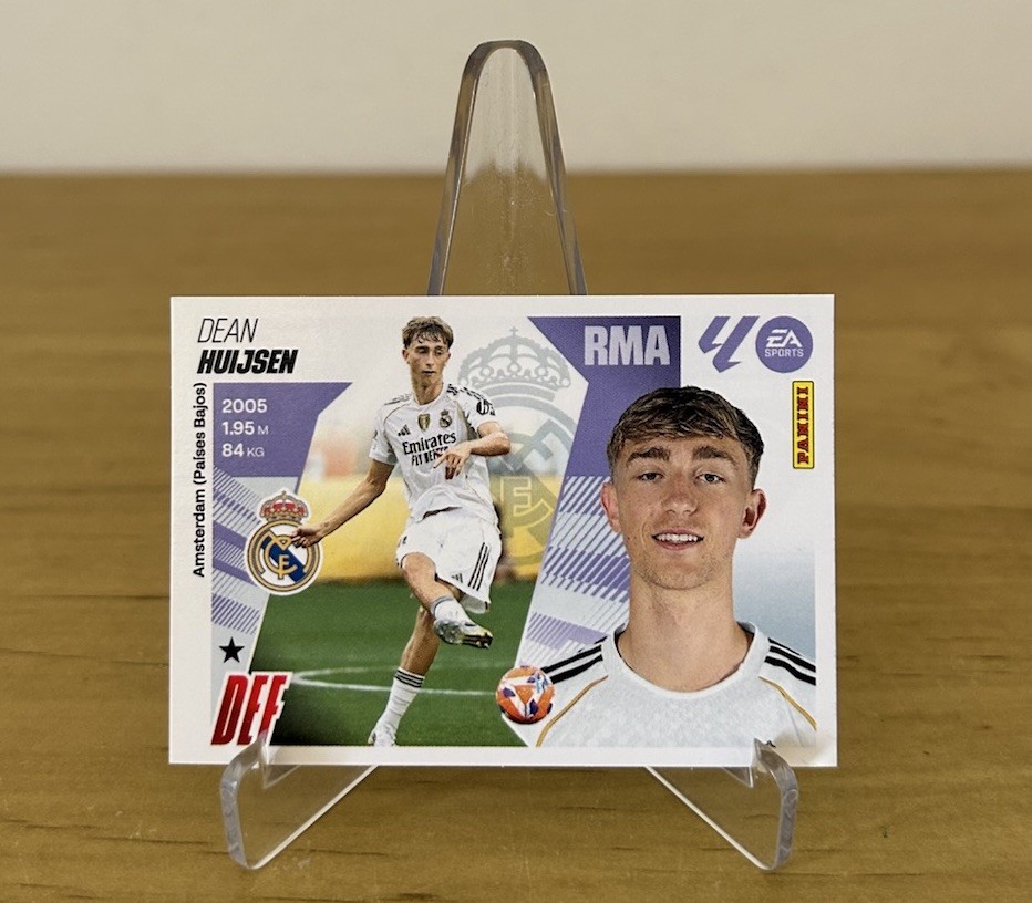 Cromo Dean Huijsen Últimos Fichajes 1 LaLiga Este 2025-26 Panini Real Madrid