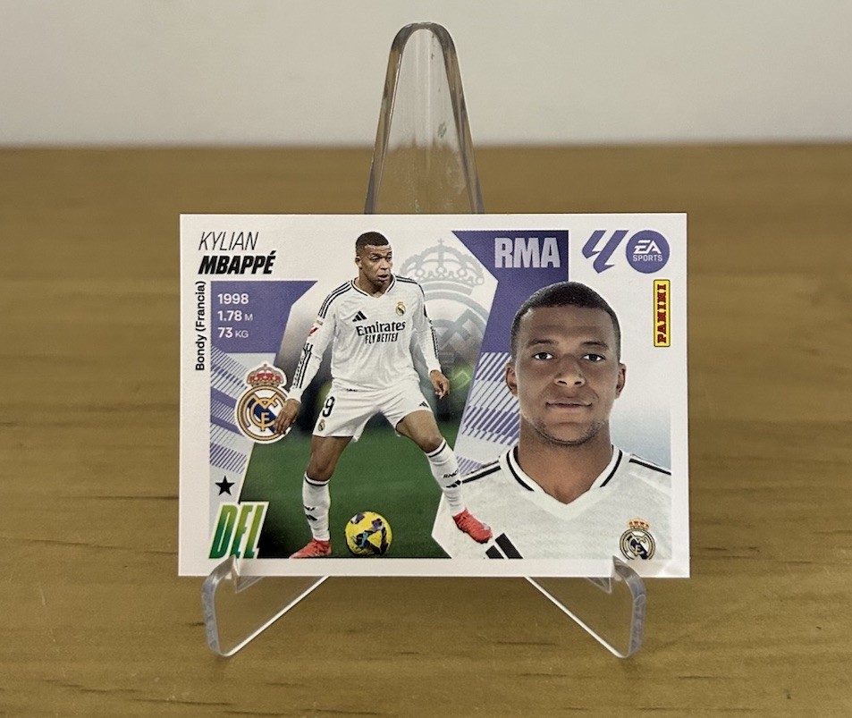 Cromo Kylian Mbappé 19 segundo año LaLiga Este 2025-26 Panini Real Madrid