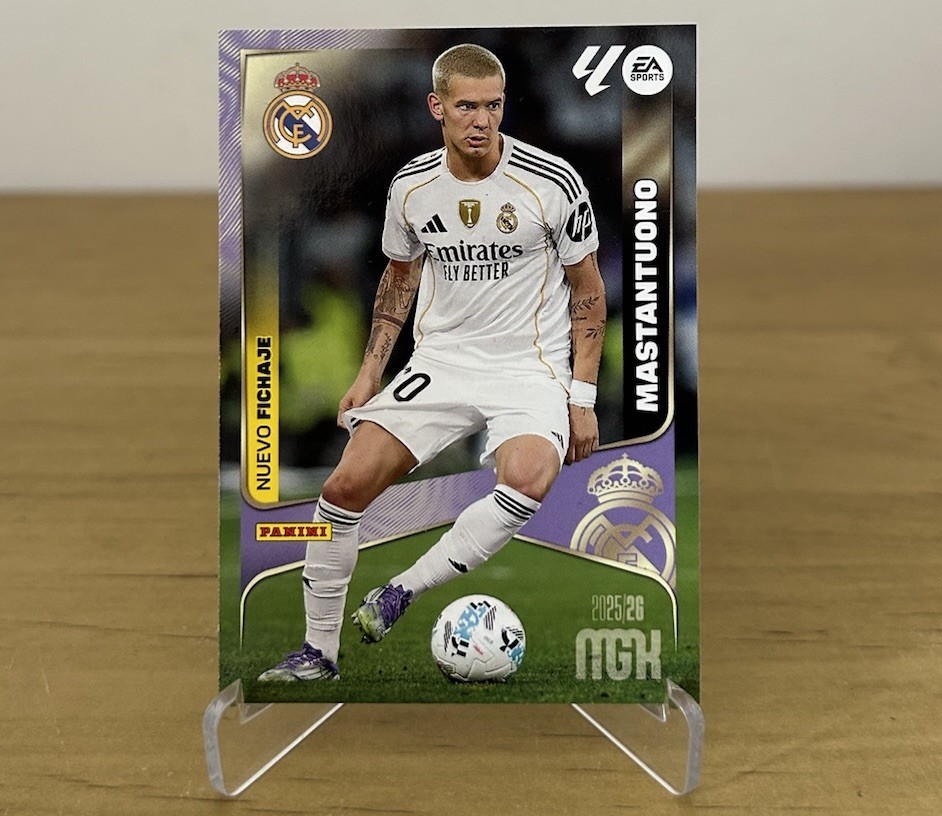 Cromo Franco Mastantuono Fichaje 476 Real Madrid Megacracks LaLiga 2025-26 Panini