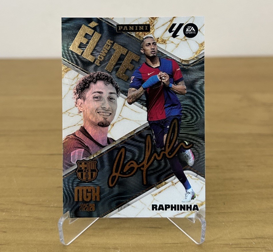 Carta Raphinha Elite Power P16 Firmada Megacracks LaLiga 2025-26 FC Barcelona