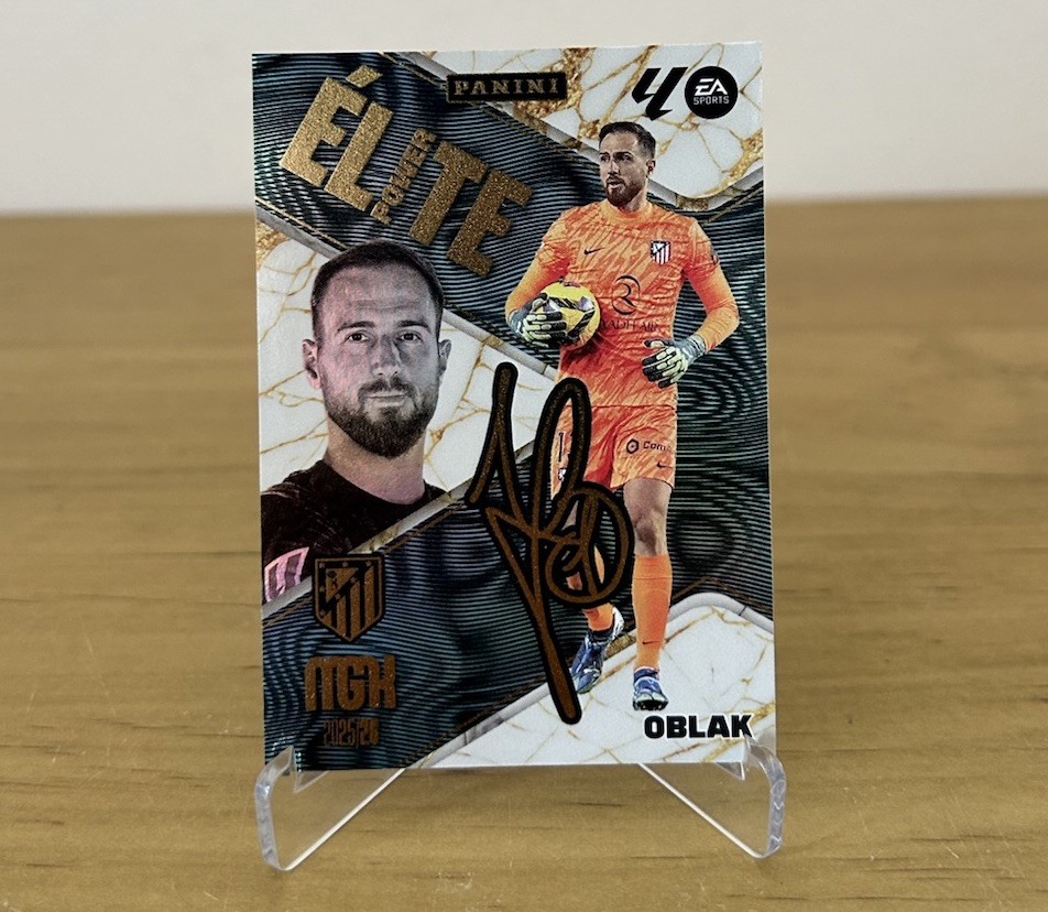 Carta Jan Oblak Elite Power P14 Firmada Megacracks LaLiga 2025-26 Atlético de Madrid
