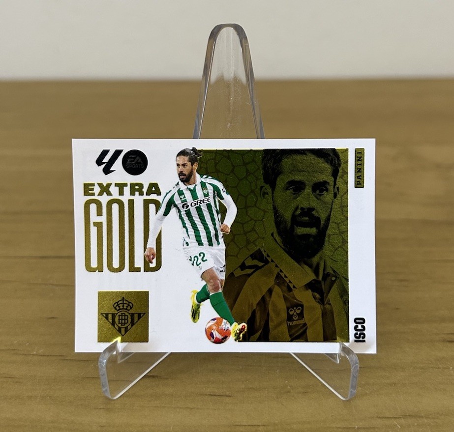 Cromo Isco Alarcón Extra Gold LaLiga Este 2025-26 Panini Real Betis