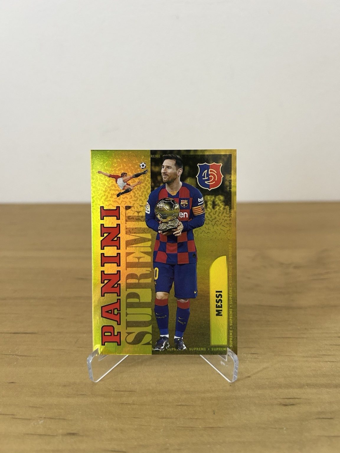 Carta Lionel Messi Supreme Gold Golden Ball S1 Panini Club FC Barcelona 2024-25