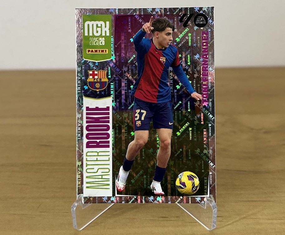 Rookie card Toni Fernández 422 Megacracks LaLiga 2025-26 Panini FC Barcelona