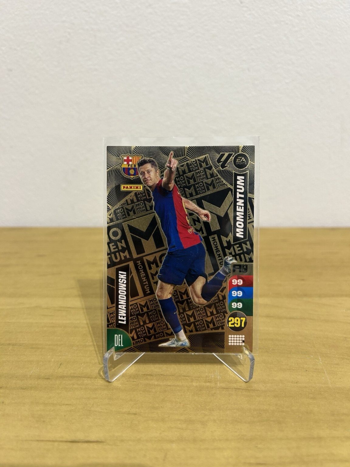 Carta Robert Lewandowski Momentum Adrenalyn XL LaLiga 2024-25 FC Barcelona