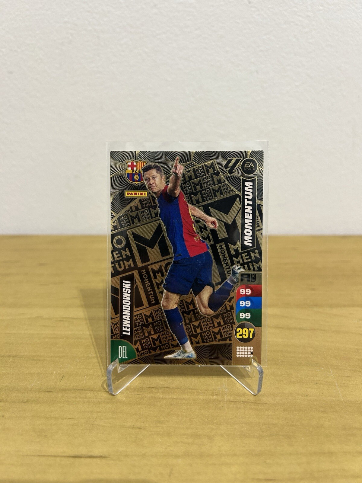 Carta Robert Lewandowski Momentum Adrenalyn XL LaLiga 2024-25 FC Barcelona