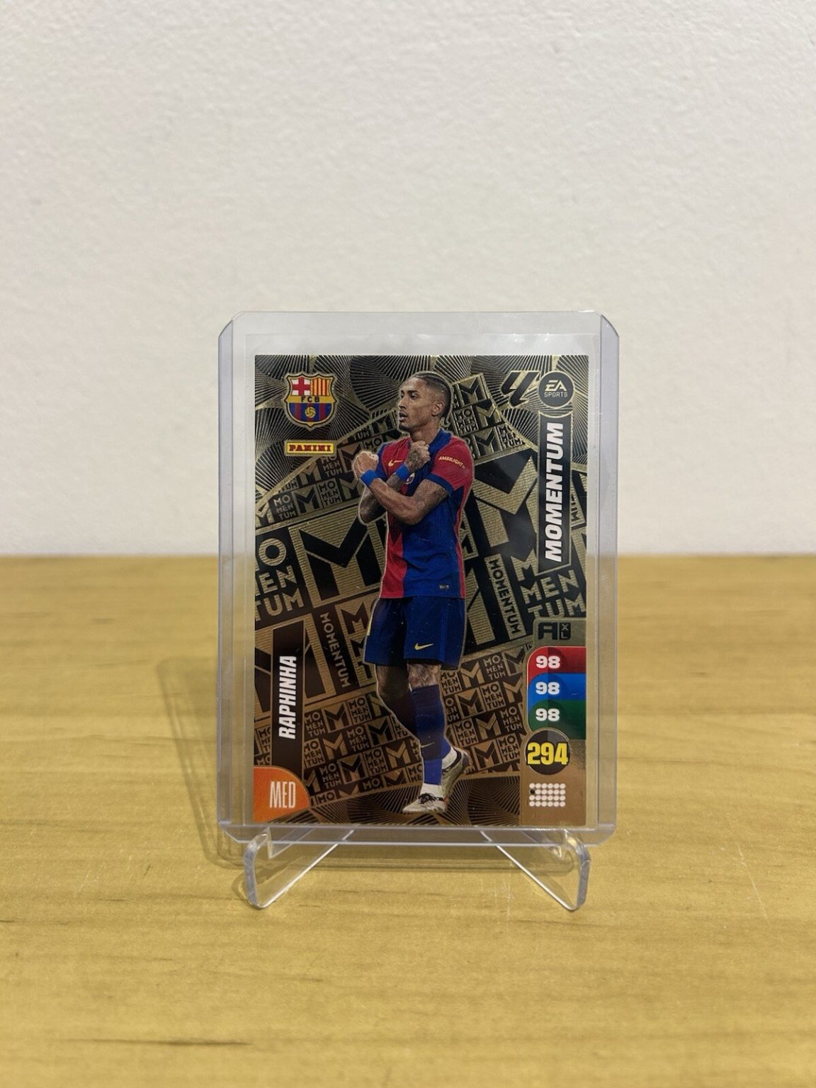 Carta Raphinha Momentum Adrenalyn XL LaLiga 2024-25 FC Barcelona