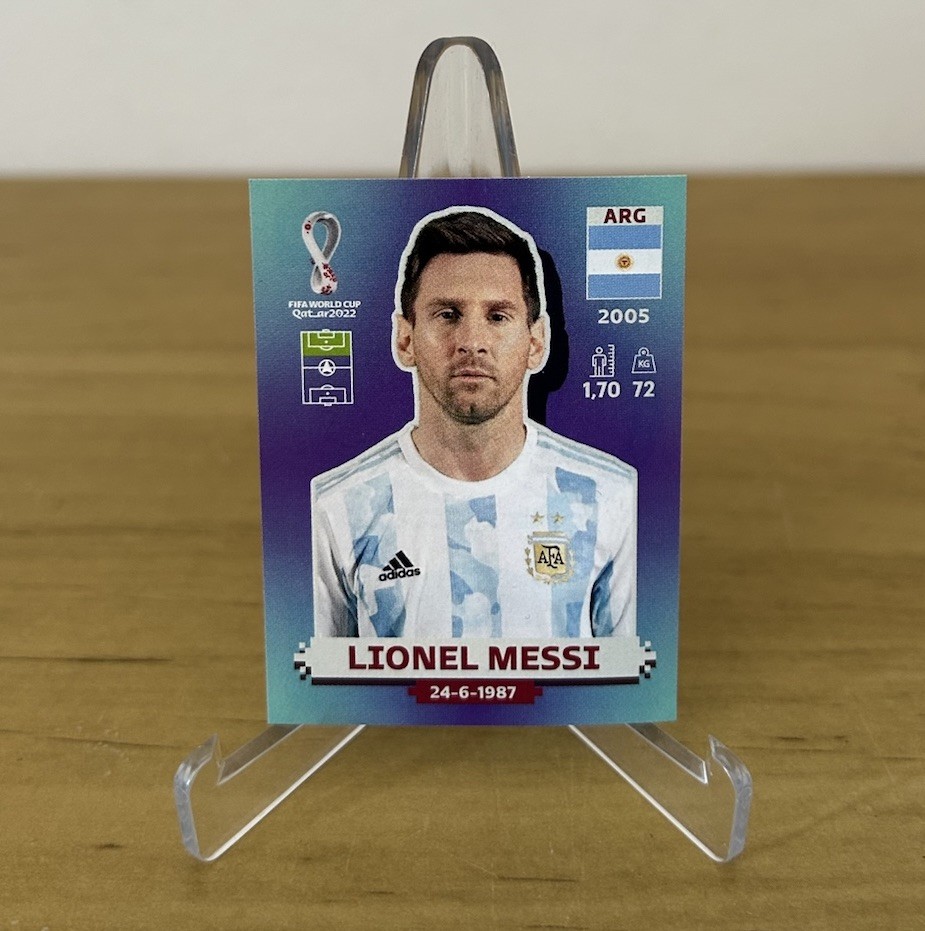 Lionel Messi Argentina sticker FIFA World Cup Qatar 2022 Panini