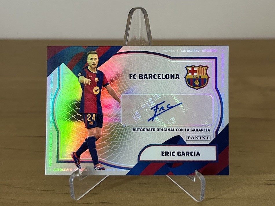 Eric García autógrafo original Panini Club FC Barcelona 2024-25