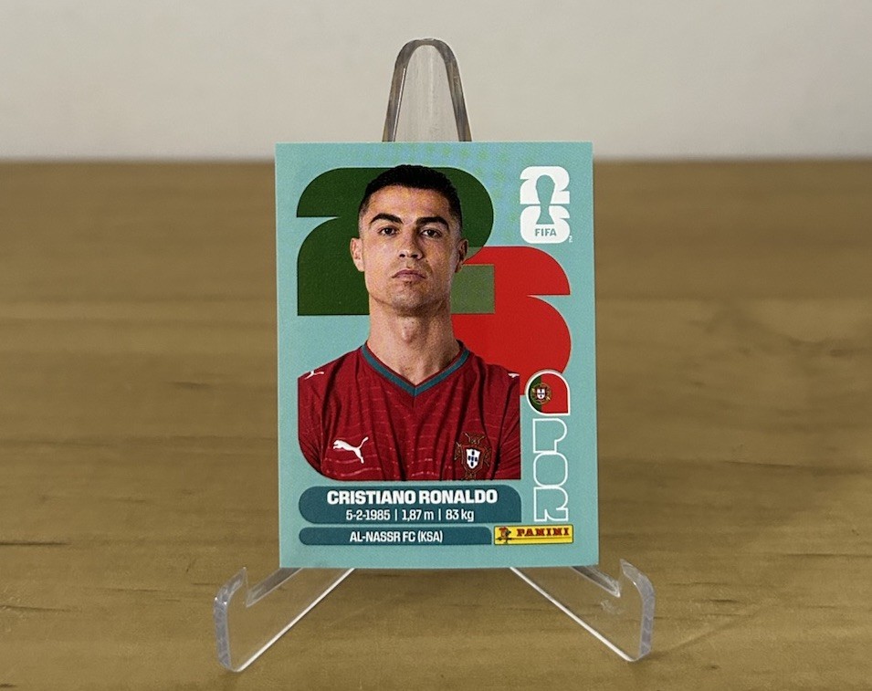 Cristiano Ronaldo Portugal cromo FIFA World Cup 2026 Panini colección oficial