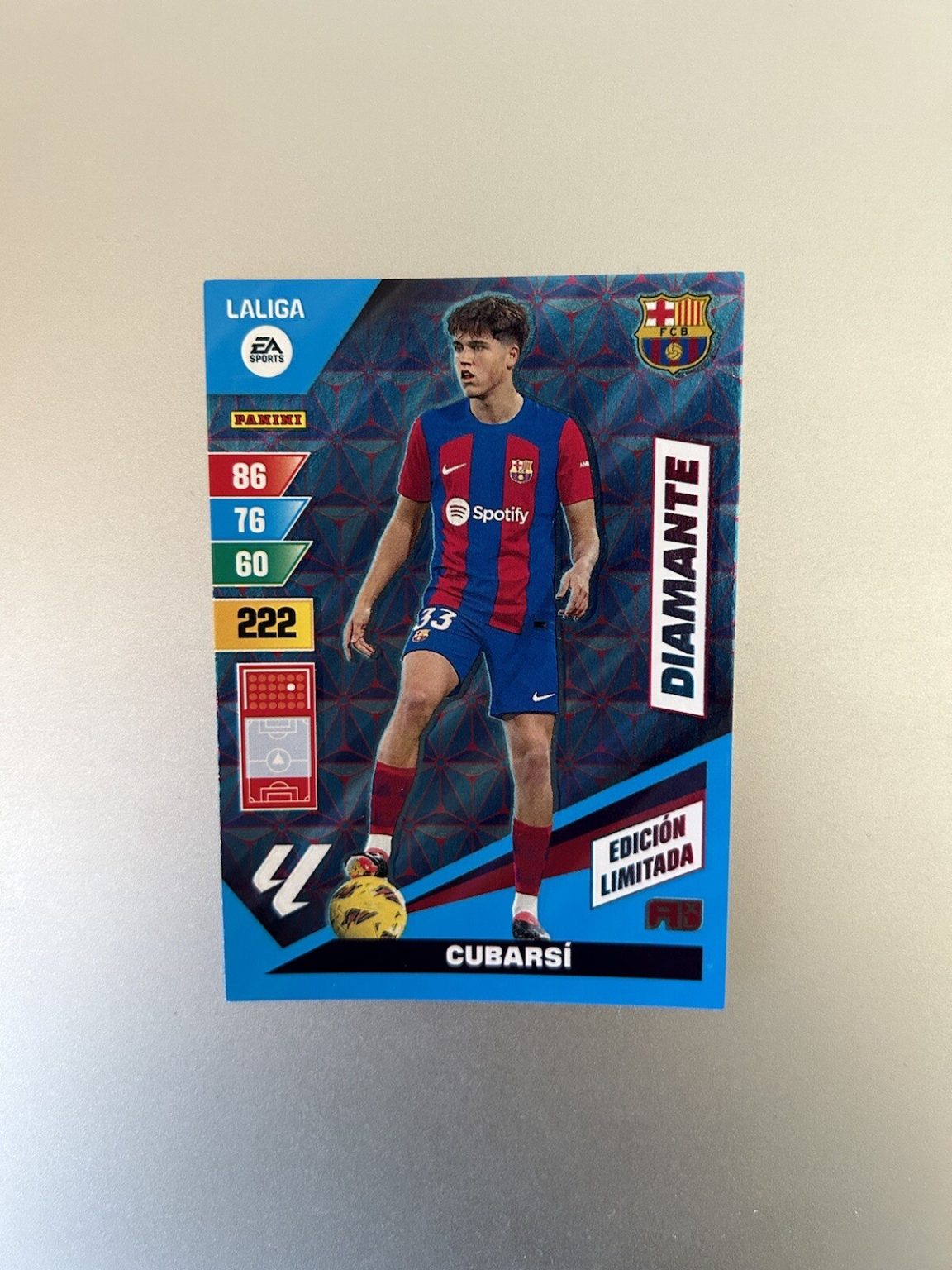 Pau Cubarsí 397 Edición Limitada rookie Adrenalyn XL LaLiga 2023-24 Panini