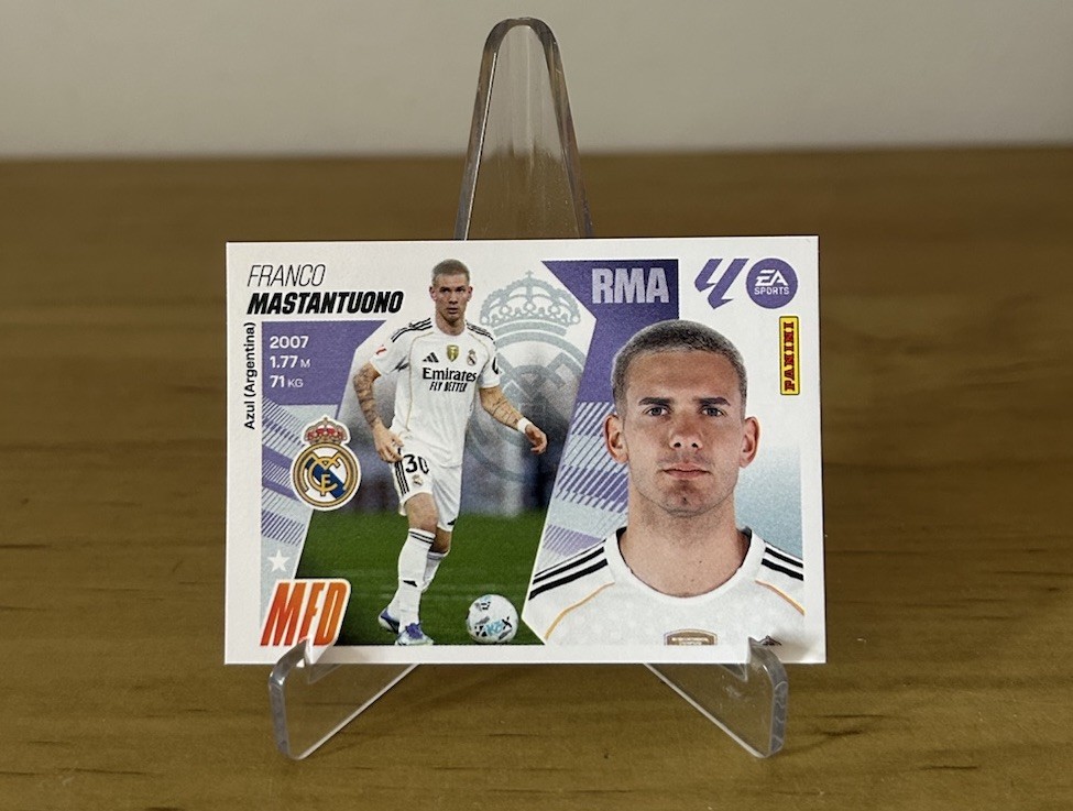 Franco Mastantuono Fichaje 46 Real Madrid LaLiga Este 2025-26 Panini