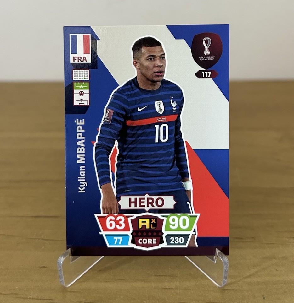 Kylian Mbappé 117 Francia card FIFA World Cup Qatar 2022 Panini