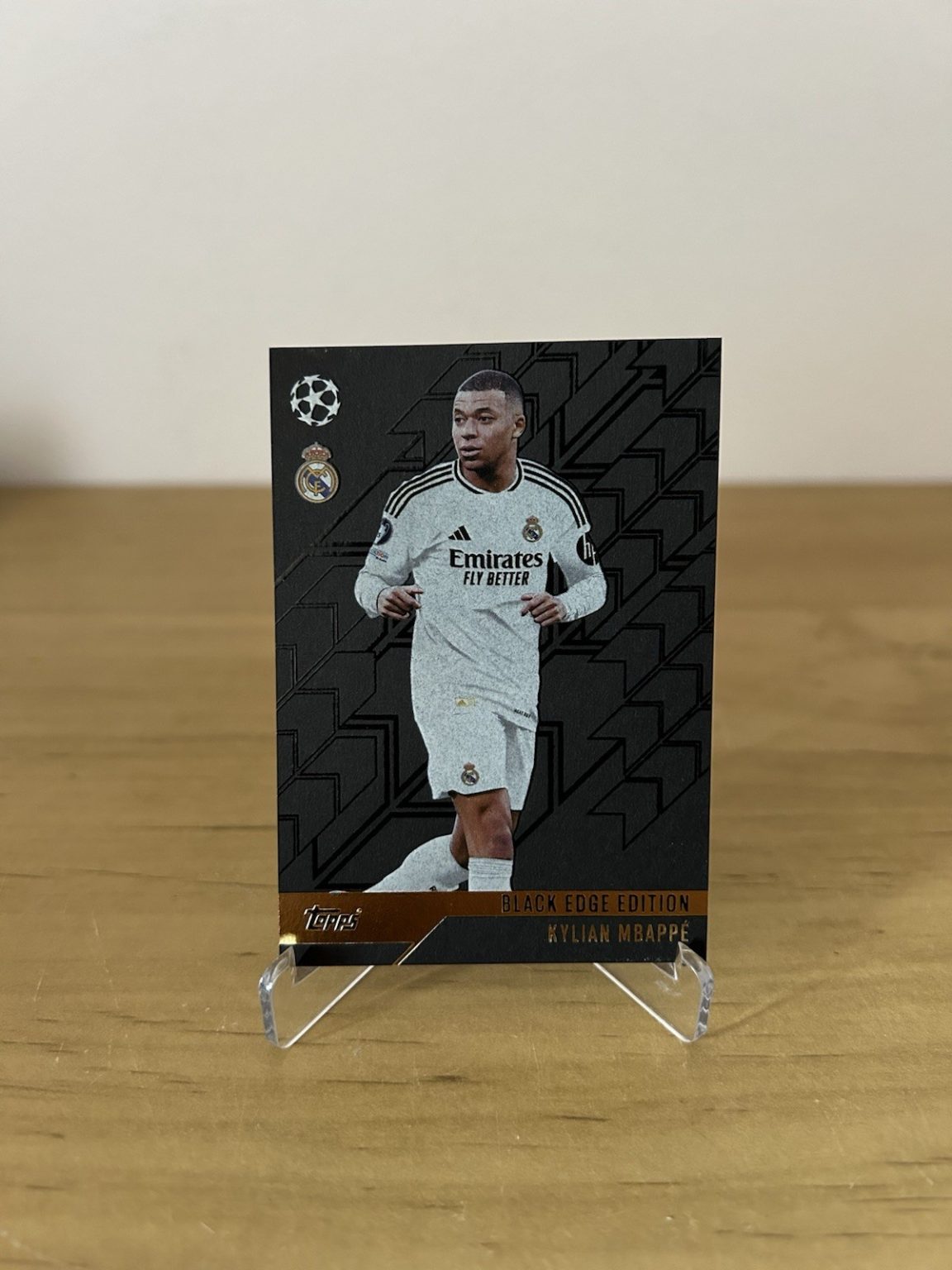 Kylian Mbappé Black Edge Edition BE7 Topps Match Attax Champions League 2024-25