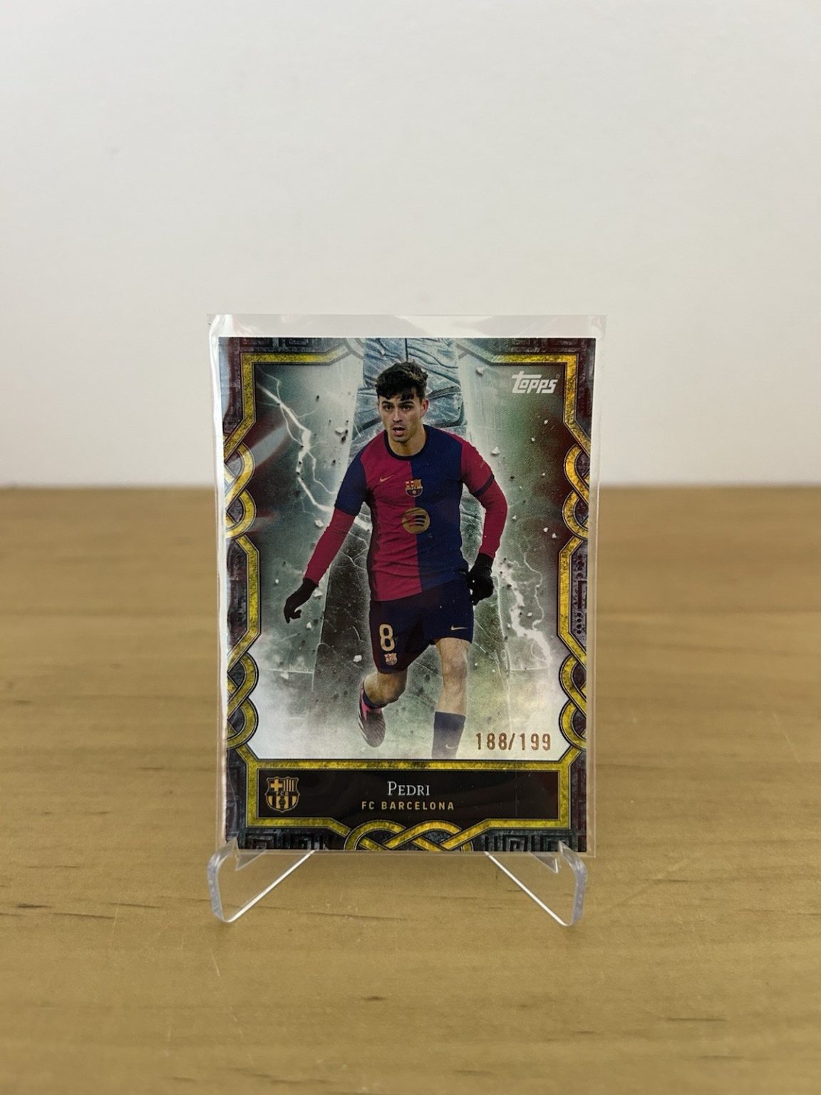 Pedri Monolith MO-7 numerada 199 Topps Team Set FC Barcelona 2024-25