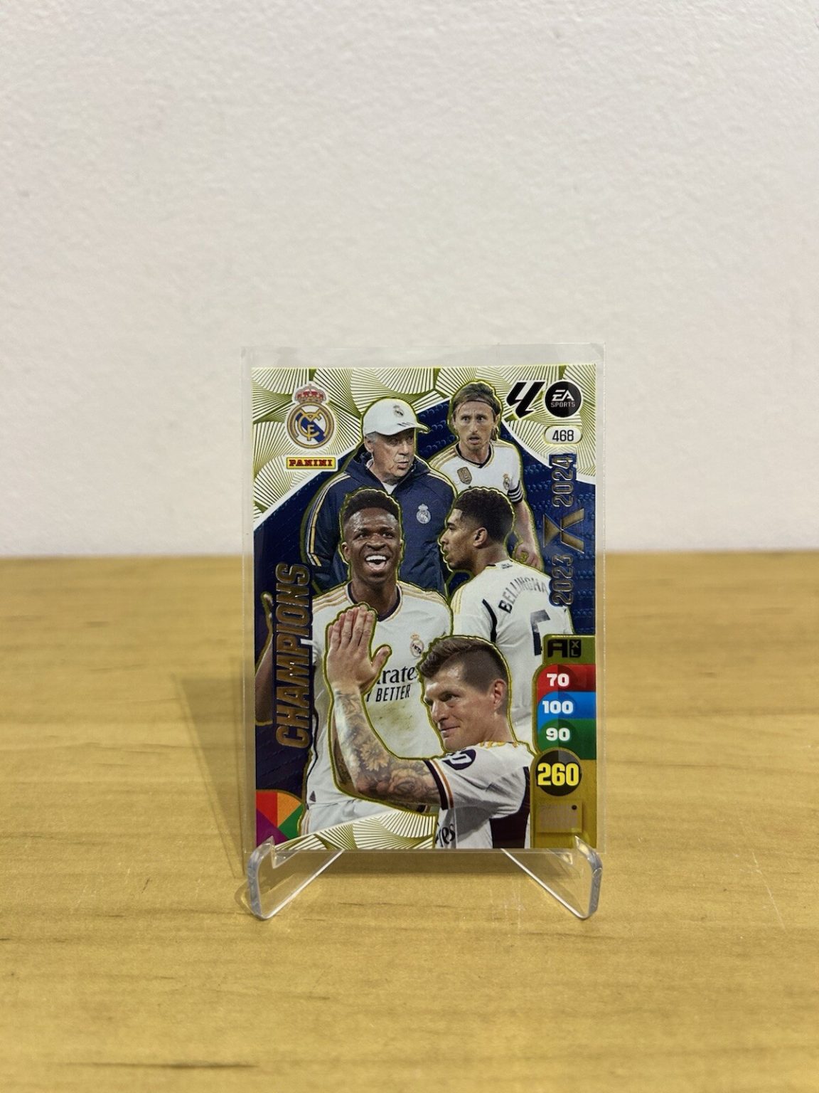 Carta Champions Real Madrid Balón de Oro 468 Adrenalyn XL LaLiga 2024-25 Panini