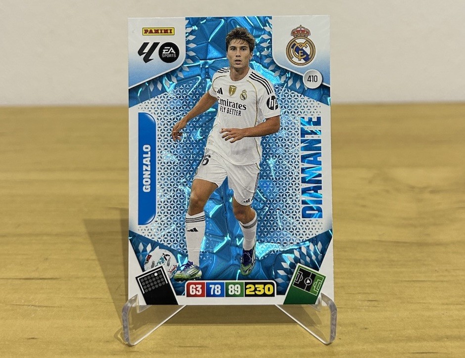 Gonzalo García 410 Diamante Adrenalyn XL LaLiga 2025-26 Panini Real Madrid