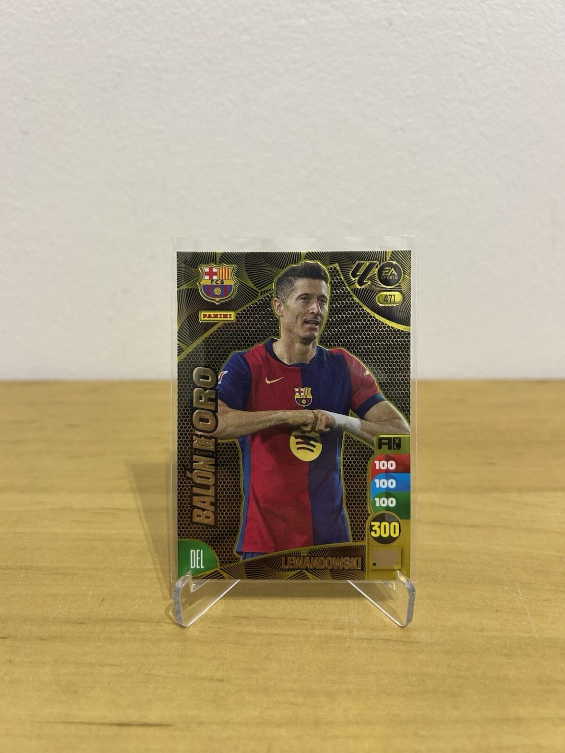 Robert Lewandowski Balón de Oro 471 Adrenalyn XL LaLiga 2024-25 Panini FC Barcelona