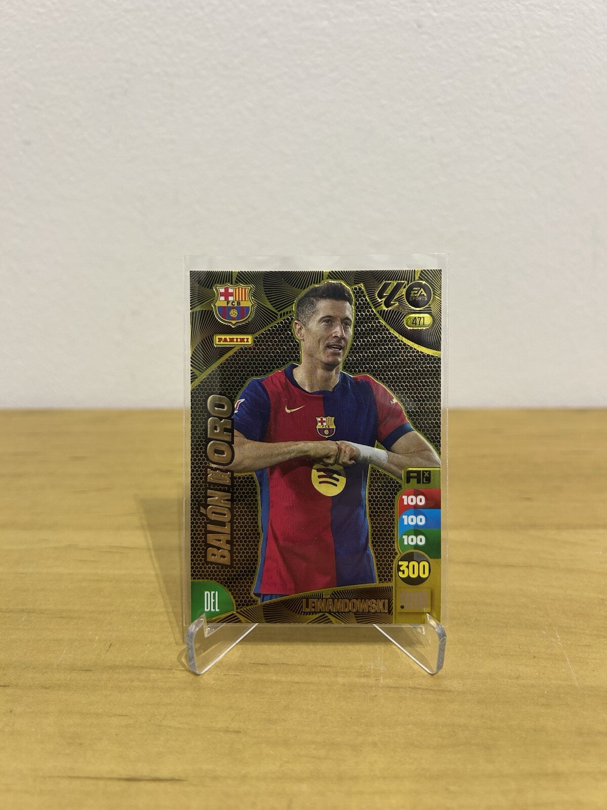 Robert Lewandowski Balón de Oro 471 Adrenalyn XL LaLiga 2024-25 Panini FC Barcelona