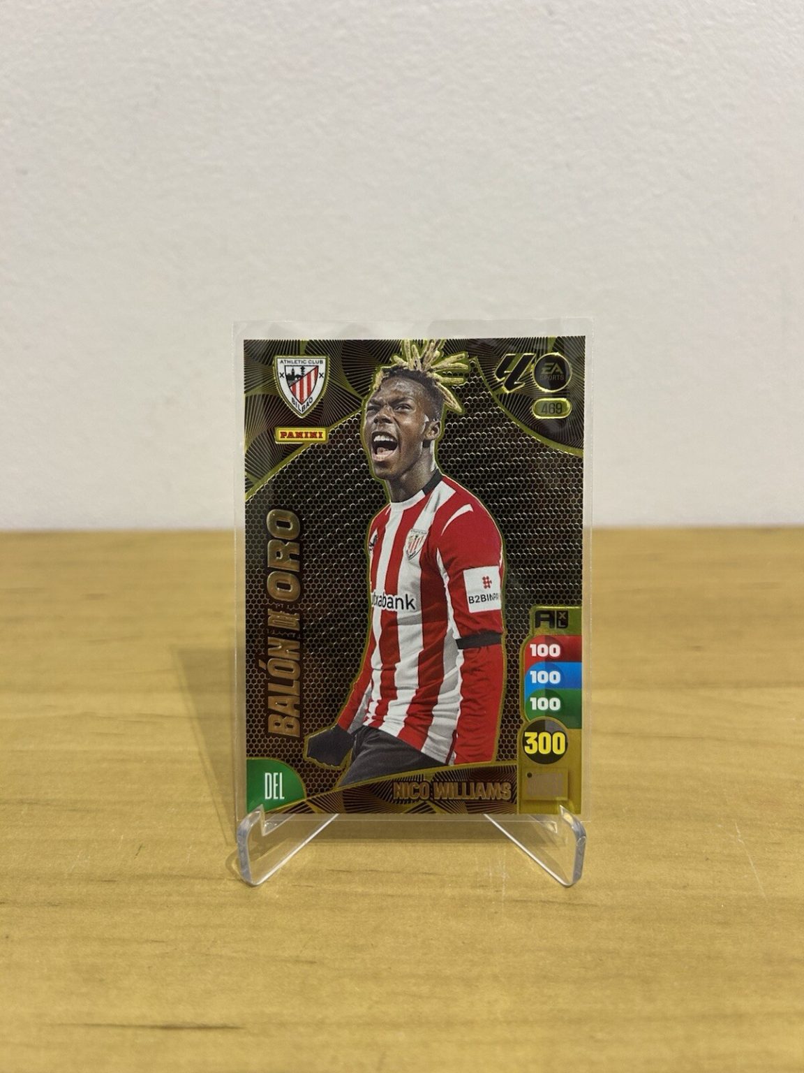 Nico Williams Balón de Oro 469 Adrenalyn XL LaLiga 2024-25 Panini Athletic Club