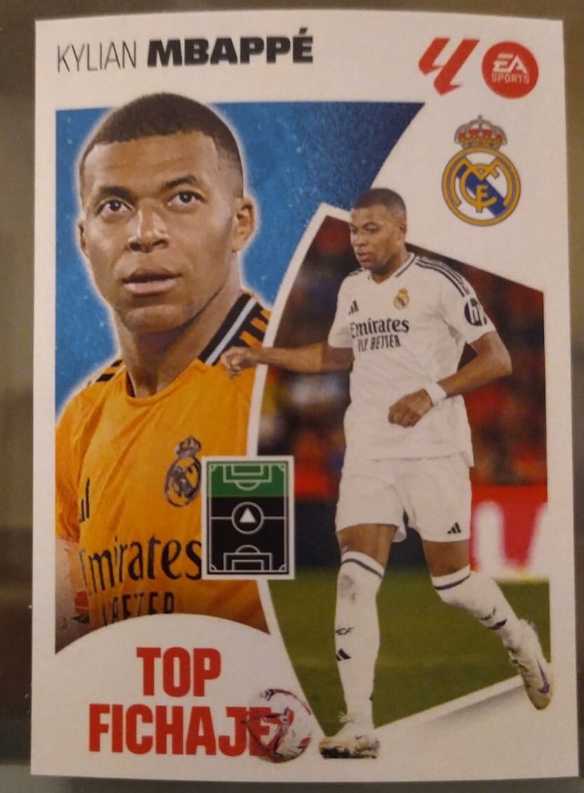 Kylian Mbappé Top Fichaje 69 Real Madrid LaLiga Este 2024-25 Panini