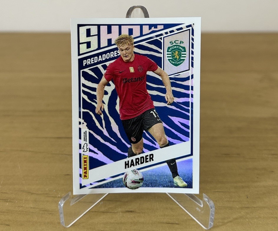 Conrad Harder rookie 405 Panini Futebol Liga Portugal 2024-25 Sporting CP