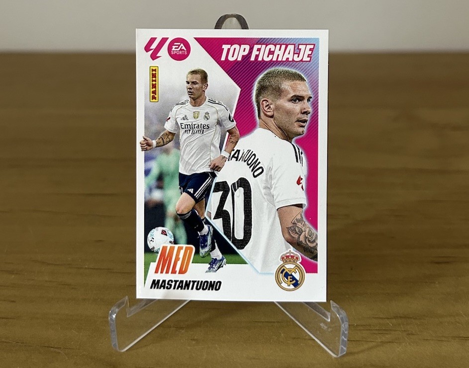 Franco Mastantuono Top Fichaje 68 Real Madrid LaLiga Este 2025-26 Panini