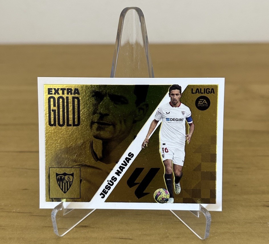 Jesús Navas Extra Gold LaLiga Este 2023-24 Panini Sevilla FC