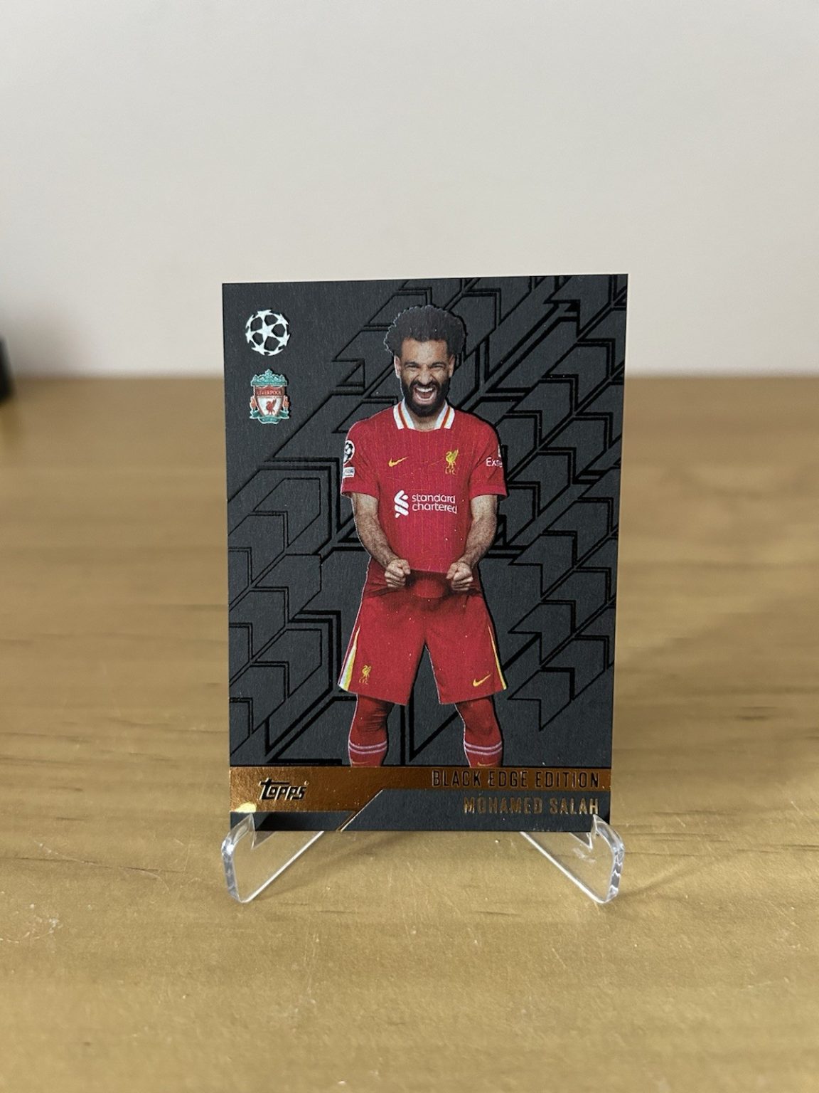 Mohamed Salah Black Edge Edition BE9 Topps Match Attax Champions League 2024-25 Liverpool
