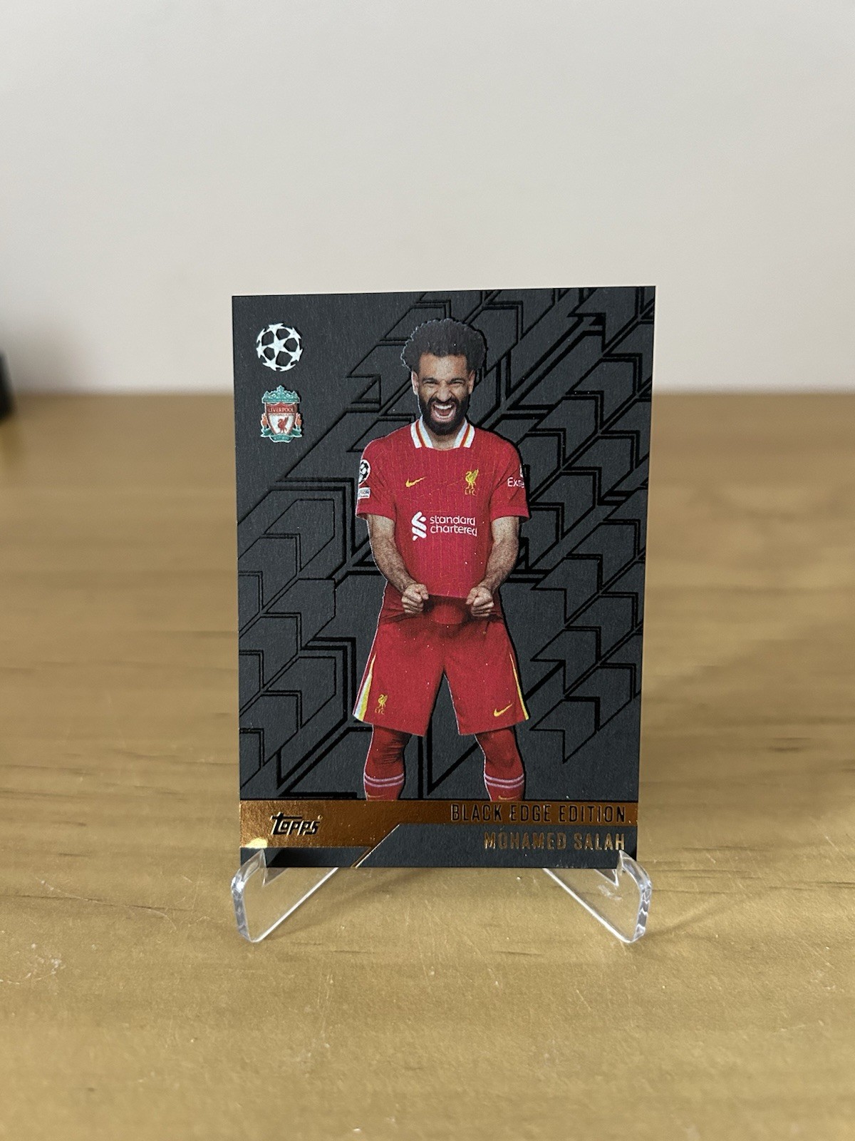 Mohamed Salah Black Edge Edition BE9 Topps Match Attax Champions League 2024-25 Liverpool