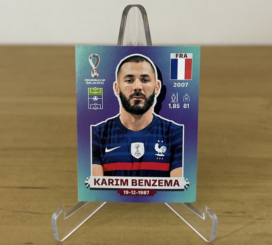 Karim Benzema Francia sticker FIFA World Cup Qatar 2022 Panini