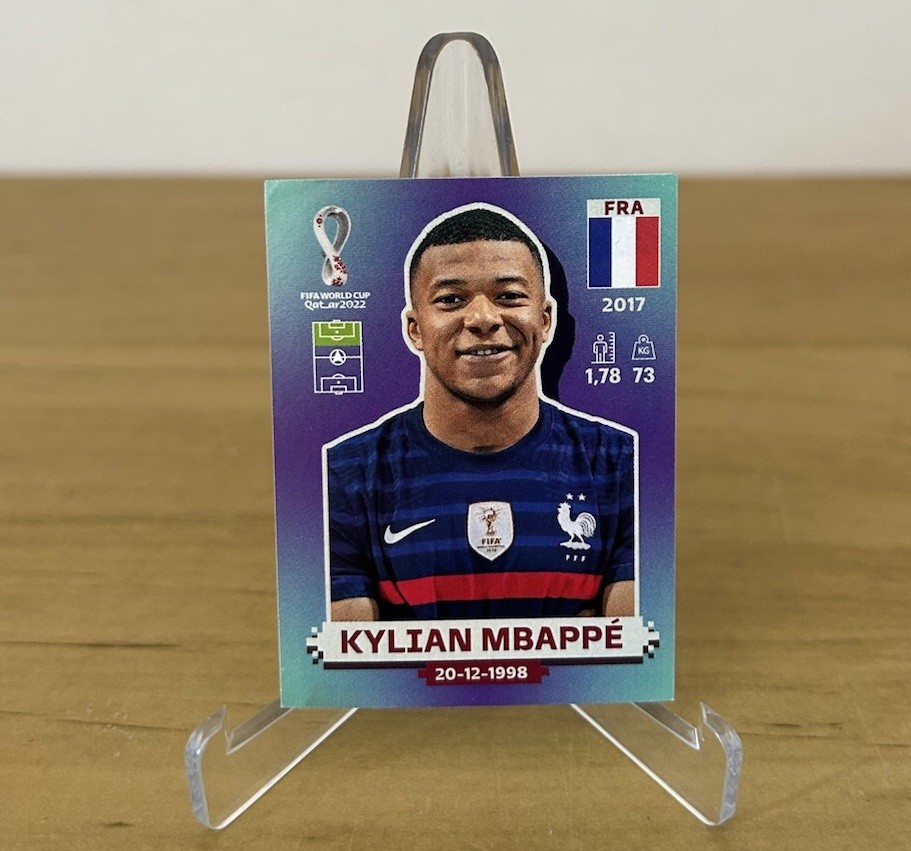 Kylian Mbappé Francia sticker FIFA World Cup Qatar 2022 Panini