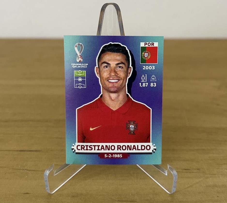 Cristiano Ronaldo Portugal sticker FIFA World Cup Qatar 2022 Panini