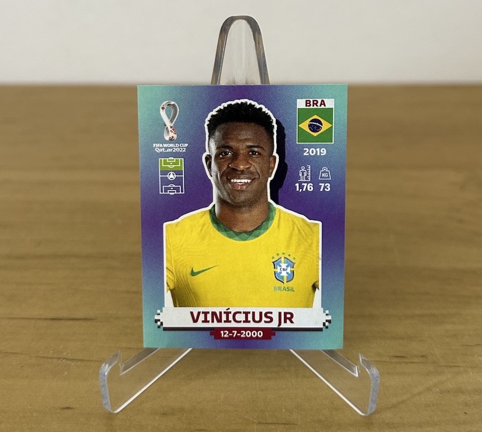 Vinicius Jr Brasil sticker FIFA World Cup Qatar 2022 Panini