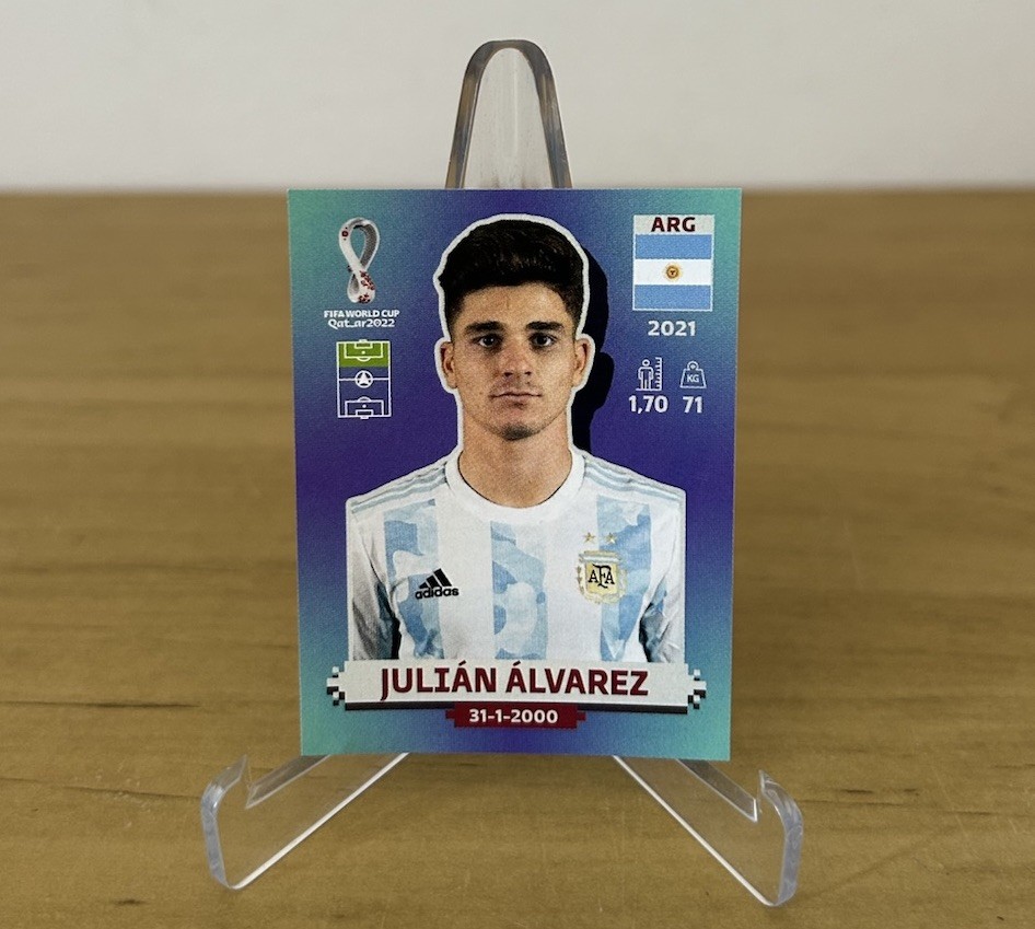 Julián Álvarez Argentina sticker FIFA World Cup Qatar 2022 Panini