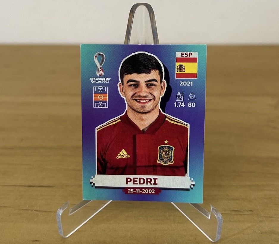 Pedri España sticker FIFA World Cup Qatar 2022 Panini