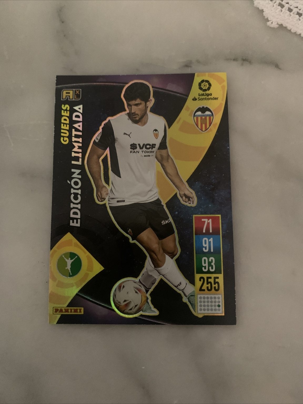 Gonçalo Guedes Edición Limitada Adrenalyn XL 2021-22 Panini Valencia CF
