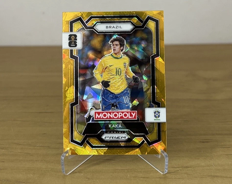 Carta Kaká Gold Cracked Ice Panini Prizm Monopoly FIFA World Cup 2026