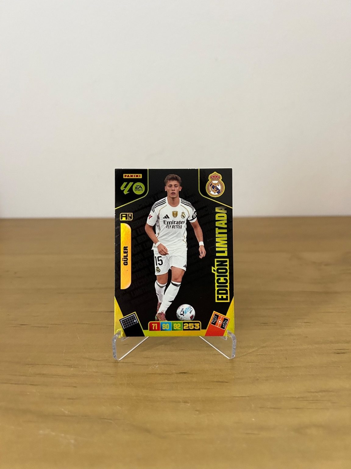 Arda Güler Edición Limitada Adrenalyn XL LaLiga 2025-26 Panini Real Madrid