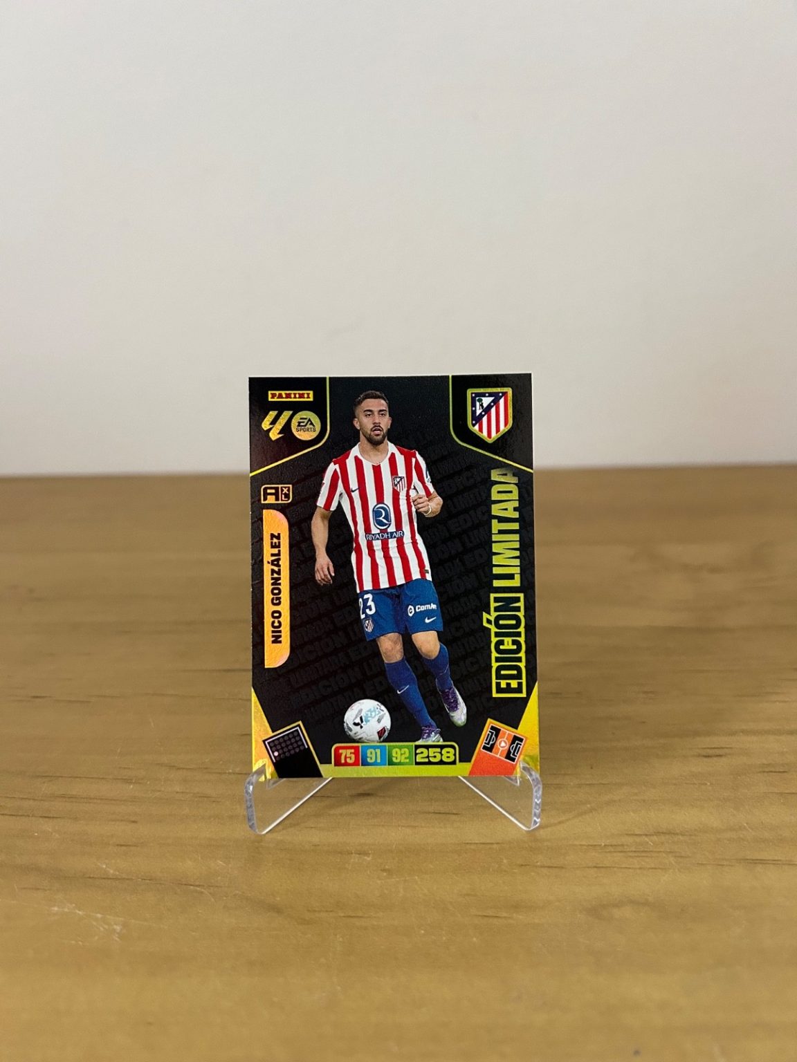 Nico González Edición Limitada Adrenalyn XL LaLiga 2025-26 Panini Atlético de Madrid