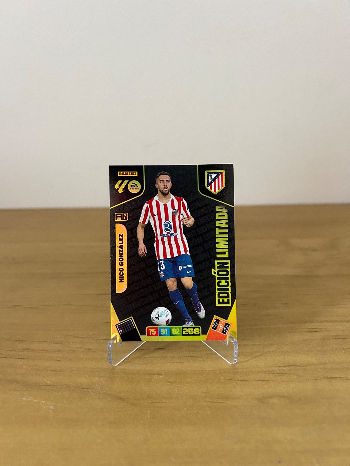 Nico González Edición Limitada Adrenalyn XL LaLiga 2025-26 Panini Atlético de Madrid
