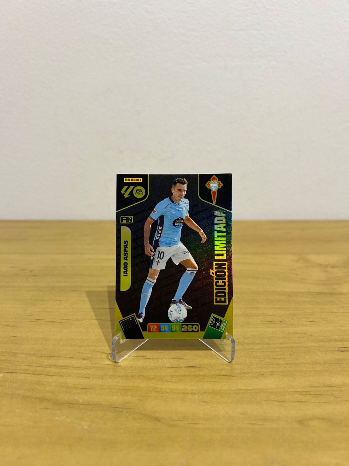 Iago Aspas Edición Limitada Adrenalyn XL LaLiga 2025-26 Panini Celta de Vigo