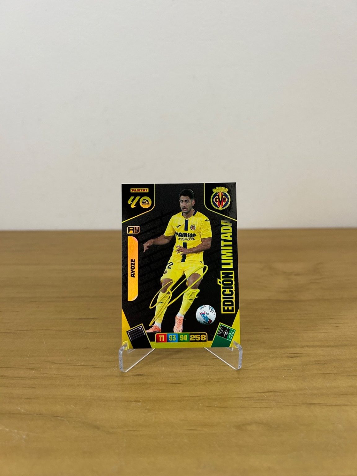 Ayoze Pérez Edición Limitada Firmada Adrenalyn XL LaLiga 2025-26 Panini Villarreal CF