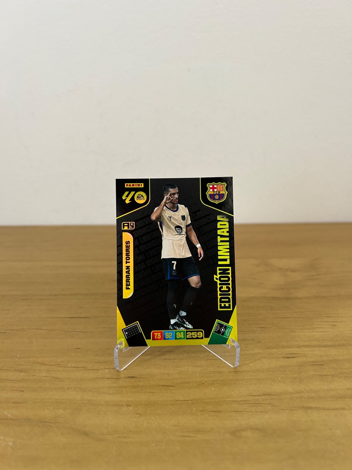 Ferran Torres Edición Limitada Adrenalyn XL LaLiga 2025-26 Panini FC Barcelona